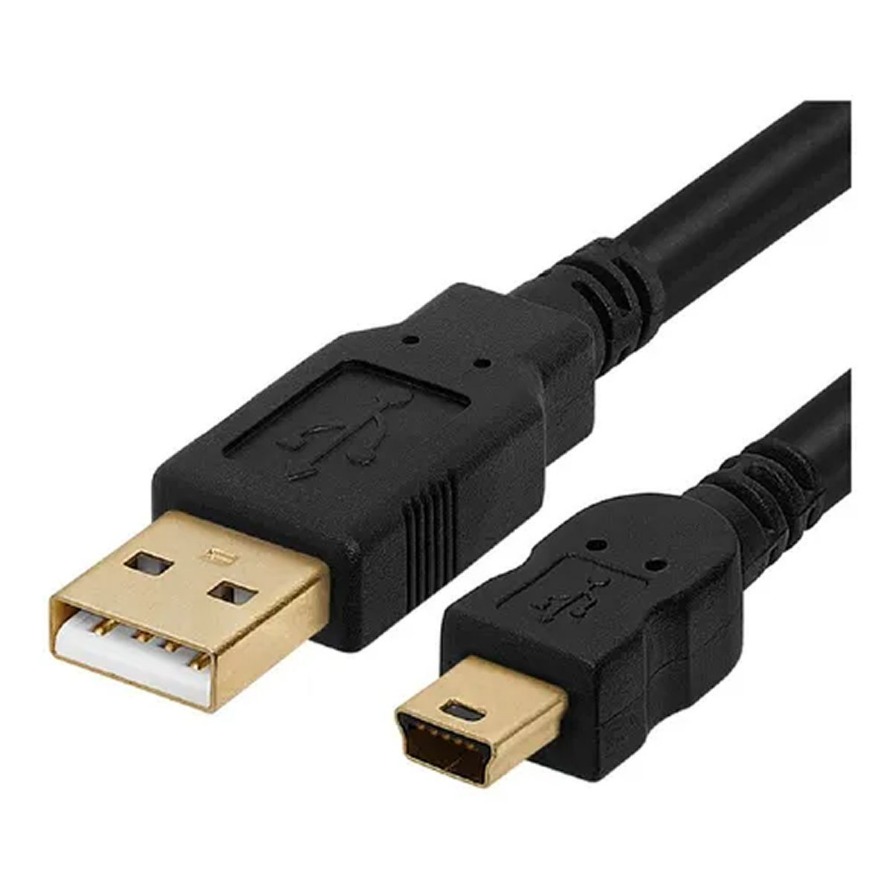 Cable USB Mini 1,3m - SOLO CARGA
