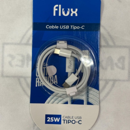 Cable USB Tipo C a Tipo C 1m 25w - Flux