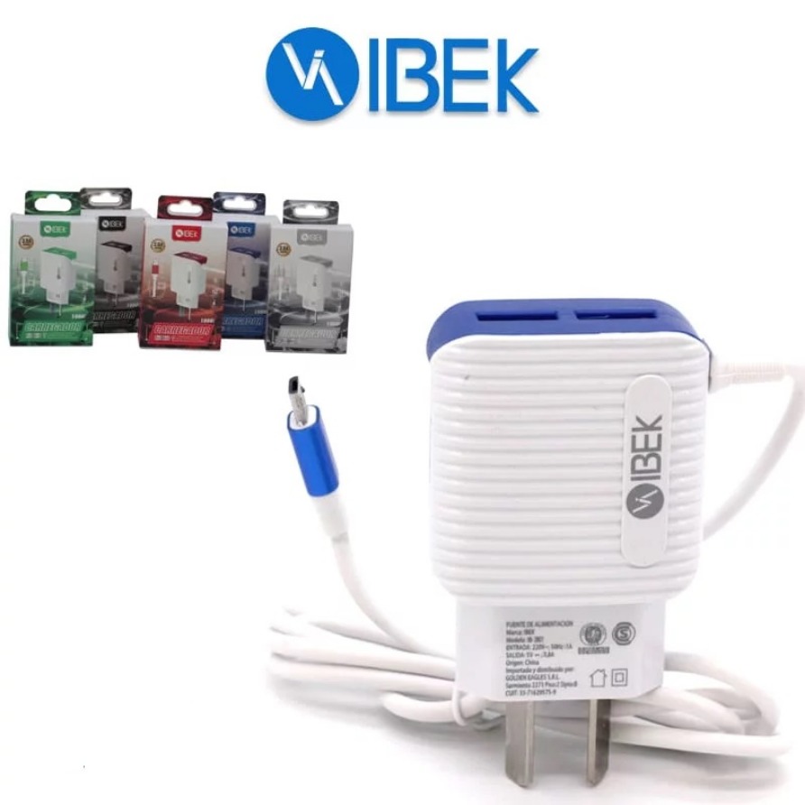 Cargador Celular USB Micro 3.8A - IBEK