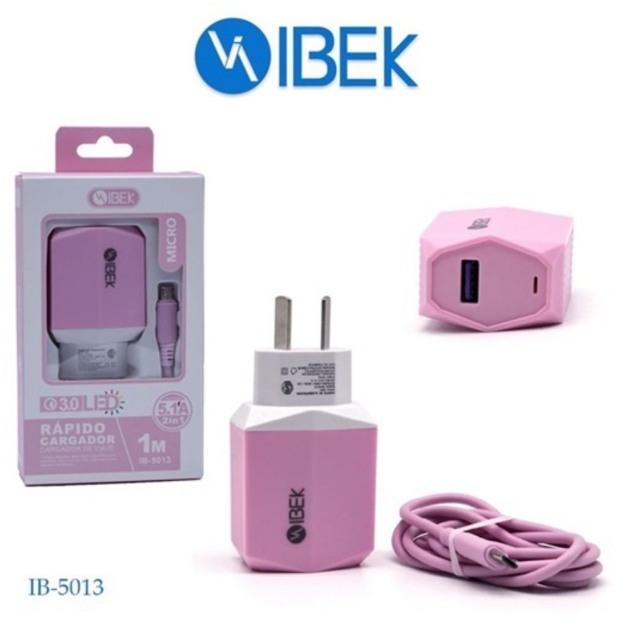 Cargador Celular USB Micro 4.8A - IBEK IB-5017