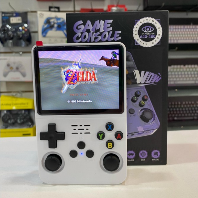 Consola Portátil R36S Blanco - 15.000 juegos