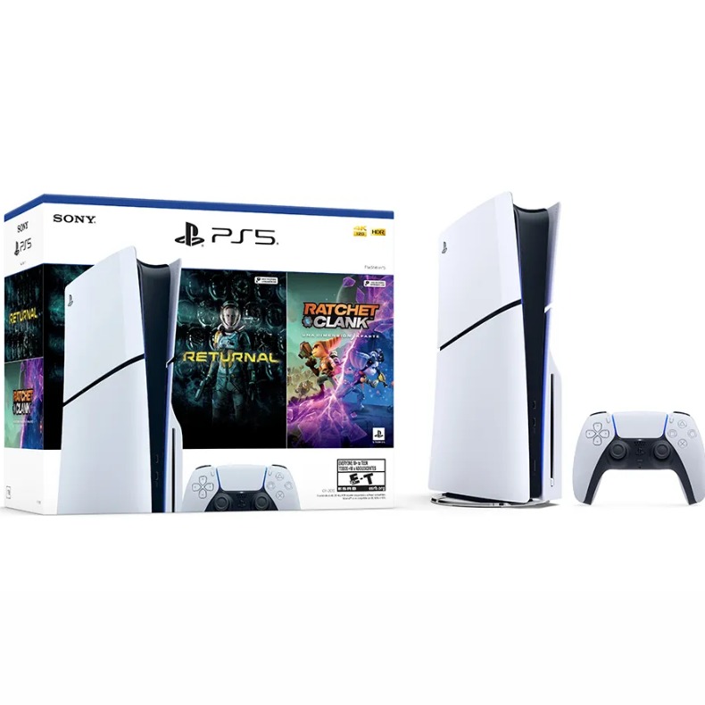 Consola PS5 Slim 1TB Bundle Returnal + Ratchet and Clank - Con Lector de Discos