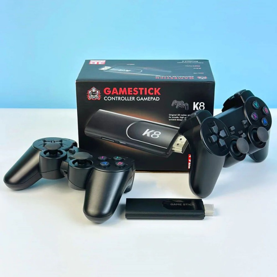Game Stick K8 o X2 + 2 Joysticks y Control + 29000 Juegos