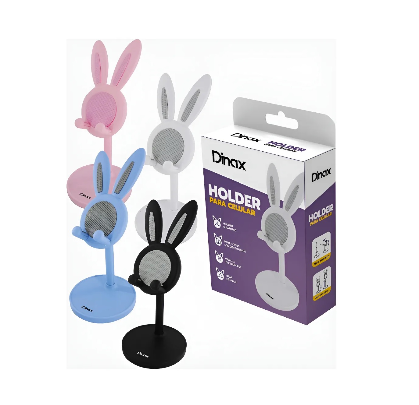 Soporte Celular Regulable Conejo - Dinax