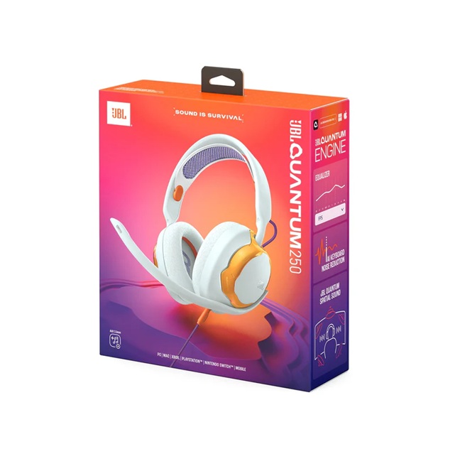 Auricular JBL Quantum 250 - Blanco
