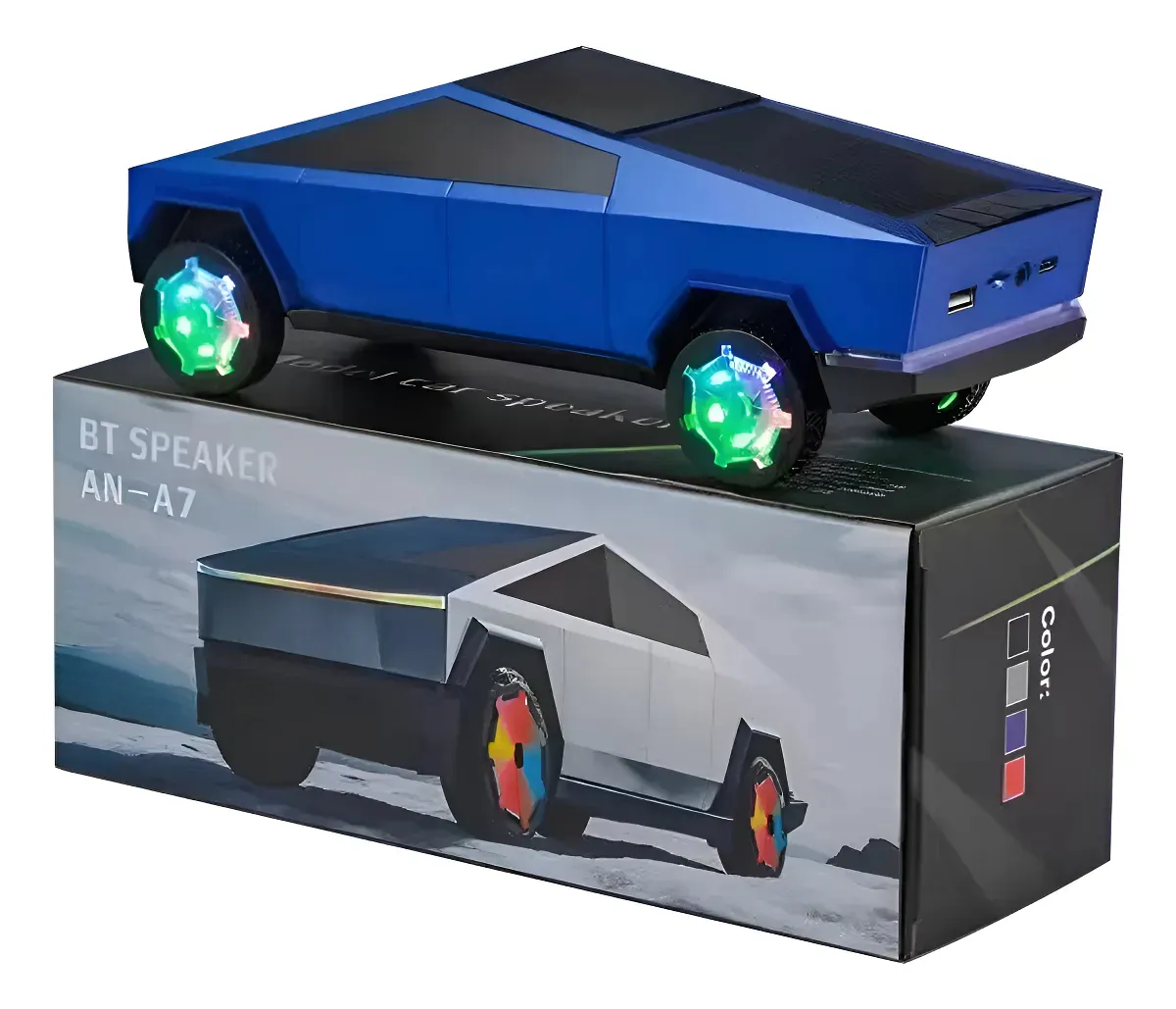 Parlante Auto TESLA Bluetooth - Azul