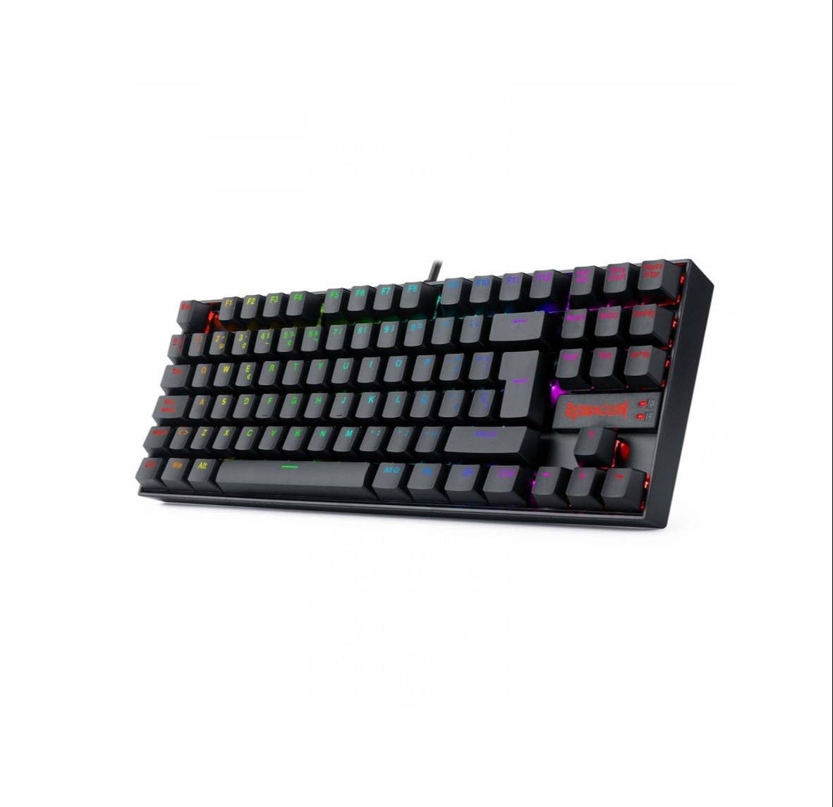 Teclado Mecánico Redragon Kumara RGB - Negro - SW BLUE