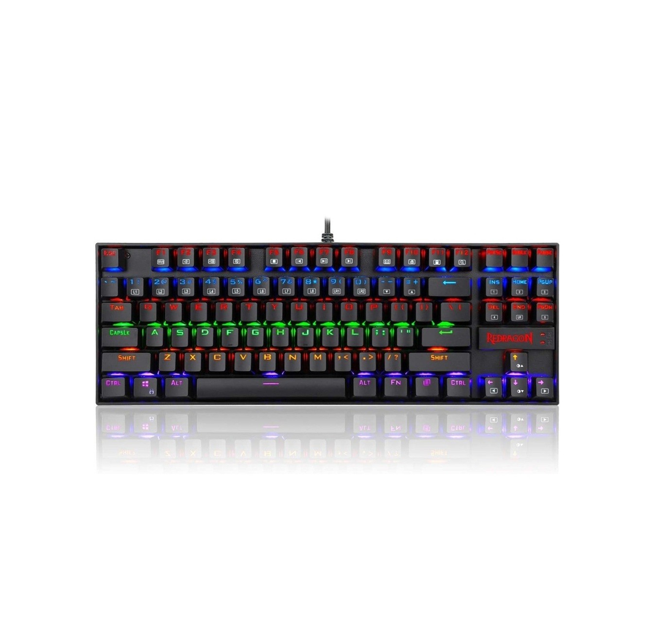 Teclado Mecánico Redragon Kumara RW - Negro - SW RED
