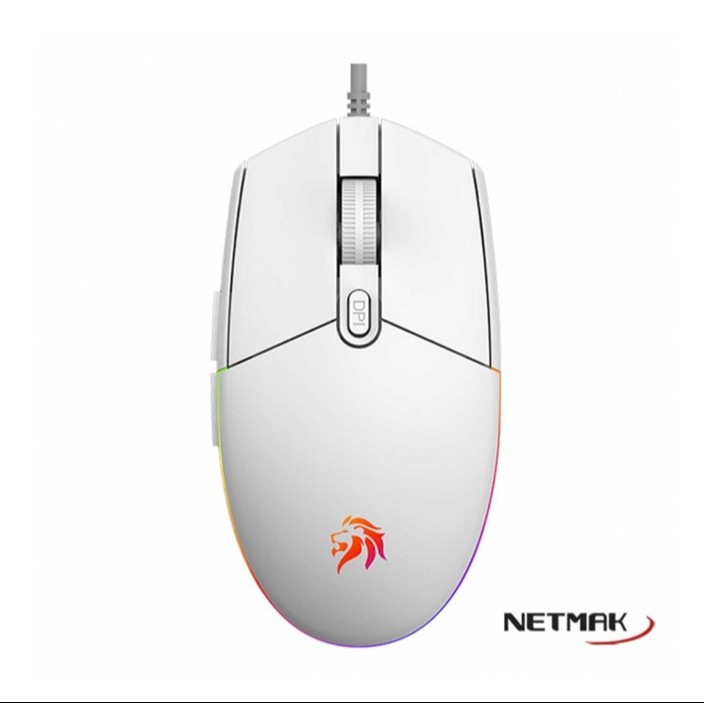 Mouse Gamer Netmak NM-Expert Blanco