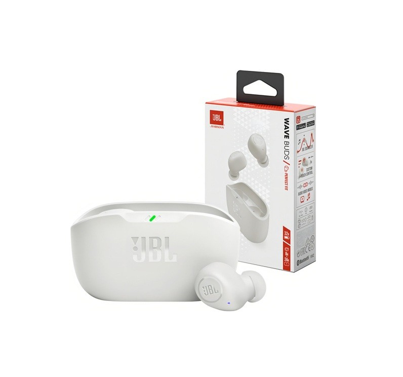 Auricular Inalámbrico JBL WAVE BUDS 2 - Blanco
