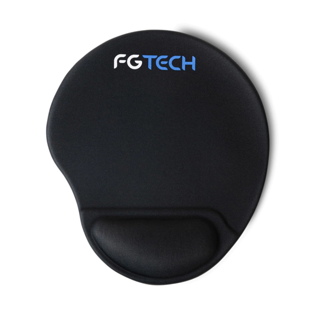 Mouse Pad con Apoya Muñeca Negro - FG