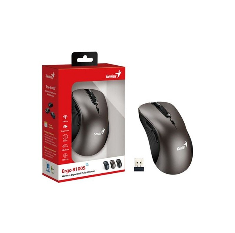 Mouse Inalámbrico Genius Ergo 8100S