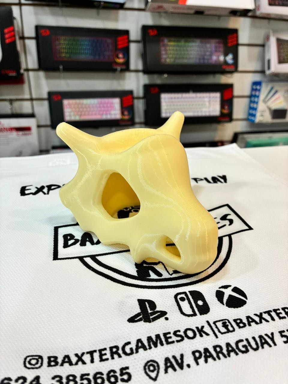 Soporte 3D para Joystick - Calavera Cubone