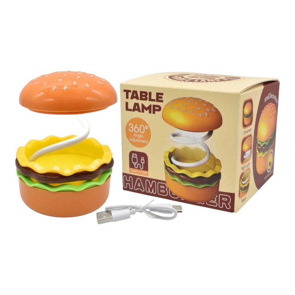Lámpara Velador Dinax - Hamburguesa