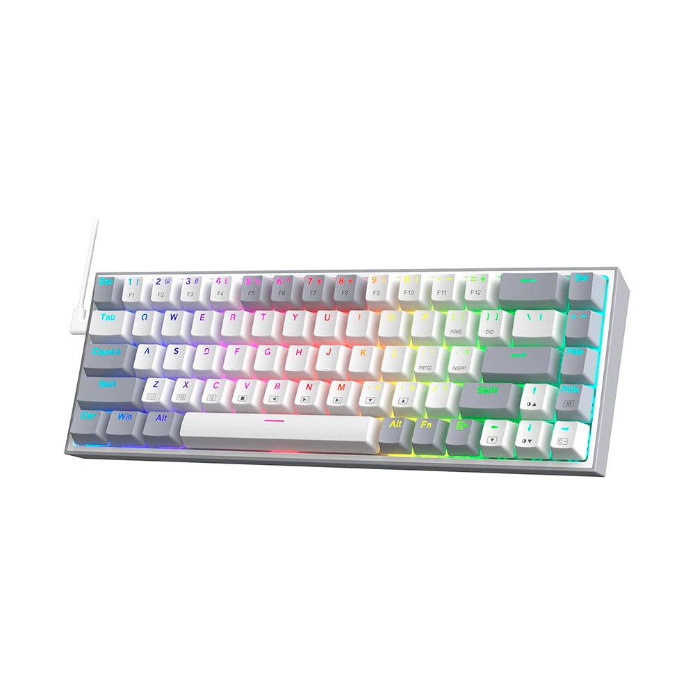 Teclado Mecanico Redragon Castor Blanco