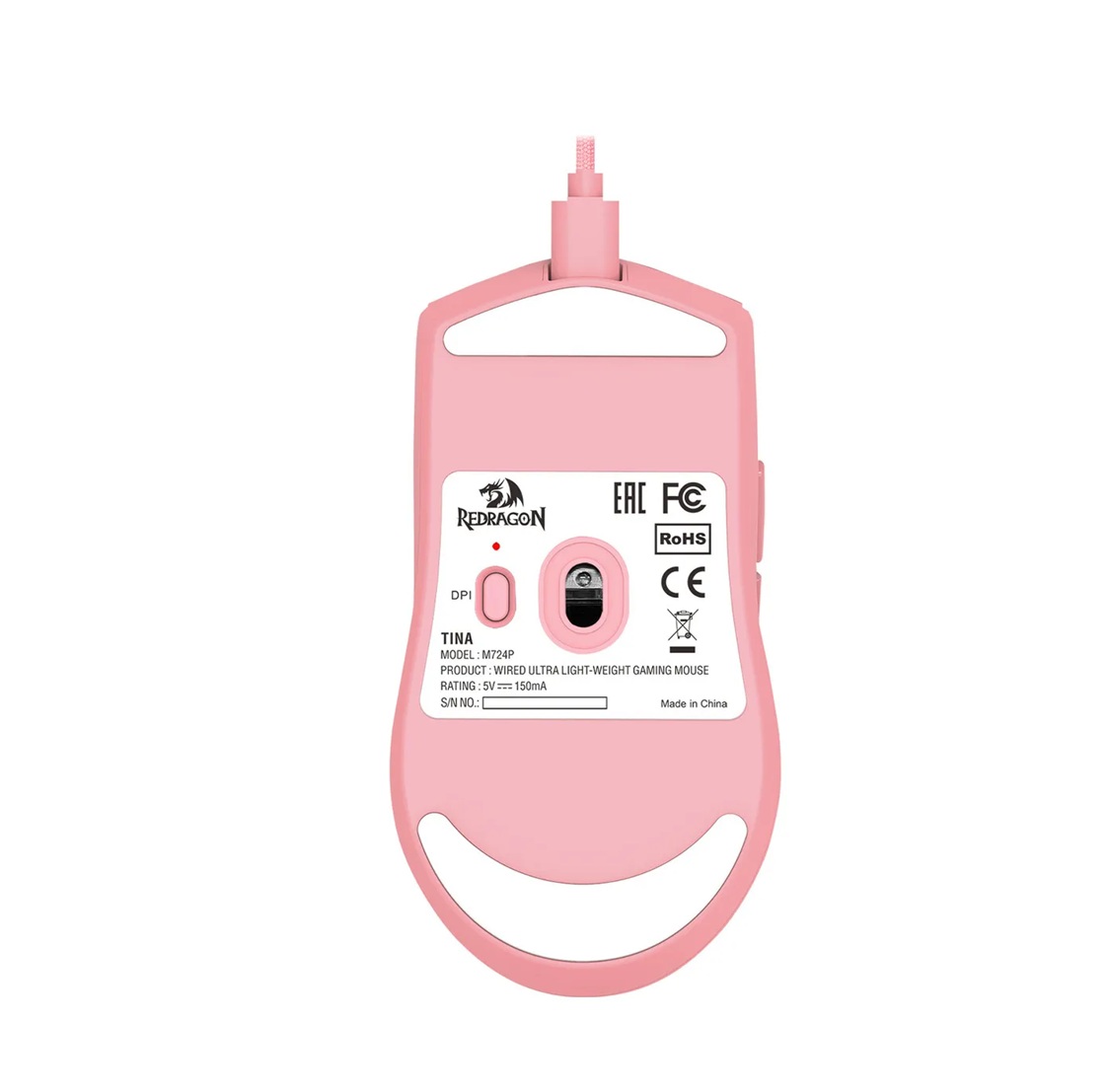 Mouse Redragon K1NG 1K - Rosa - imagen 3