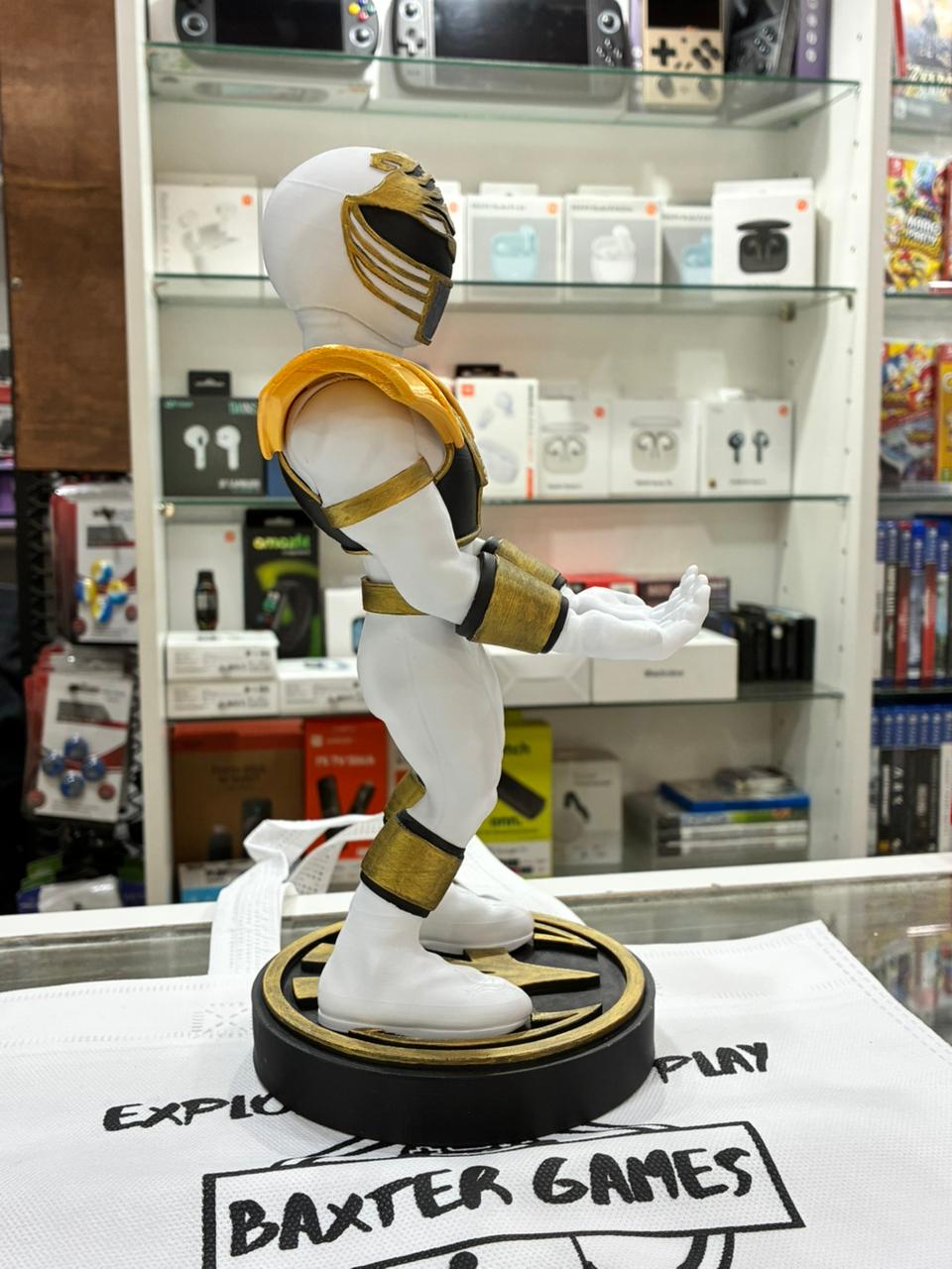 Soporte 3D para Joystick - Power Ranger Blanco 25cm - imagen 2