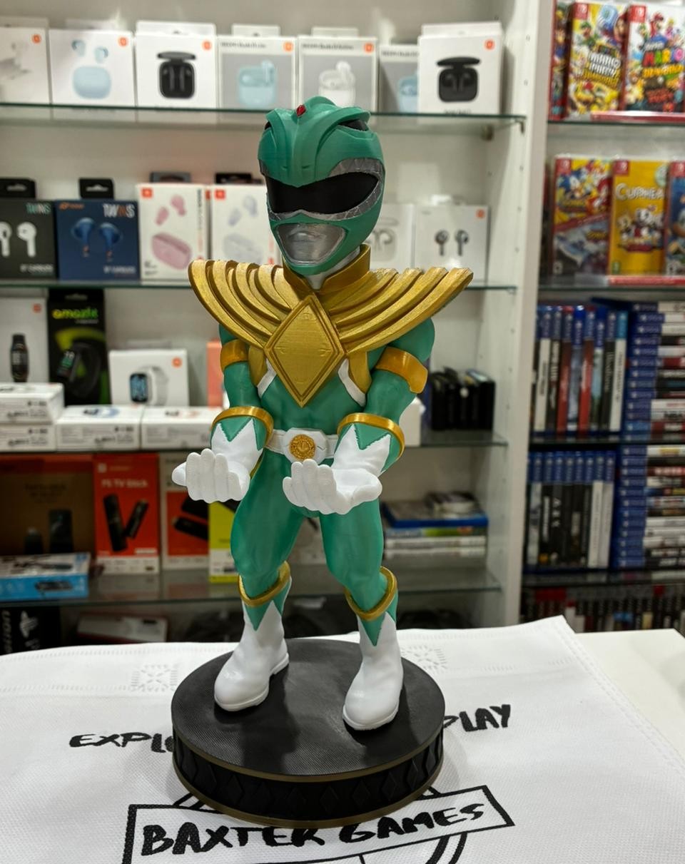 Soporte 3D para Joystick - Power Ranger Verde 25cm