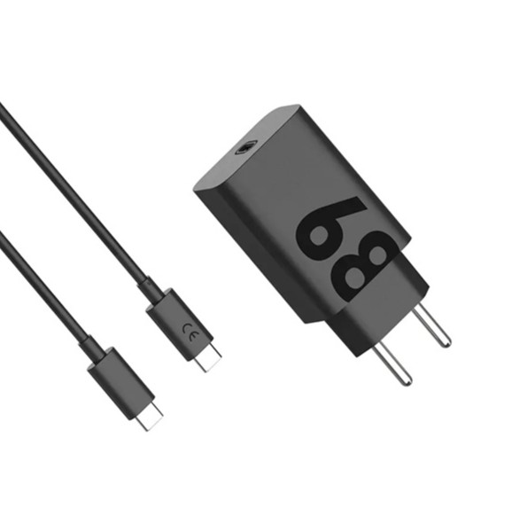 Cargador Cabezal Tipo C 68w + Cable Tipo C - Motorola Original