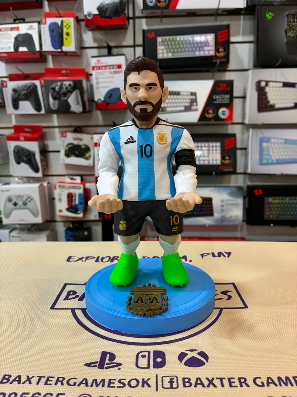 Soporte 3D para Joystick - Messi 25cm