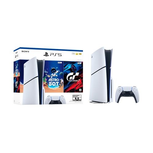 Consola PS5 Slim 1TB Bundle Astro Bot + Gran Turismo 7 - Con Lector de Discos
