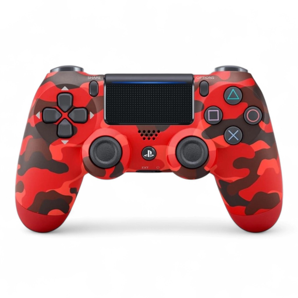Joystick PS4 Réplica Camuflado Rojo