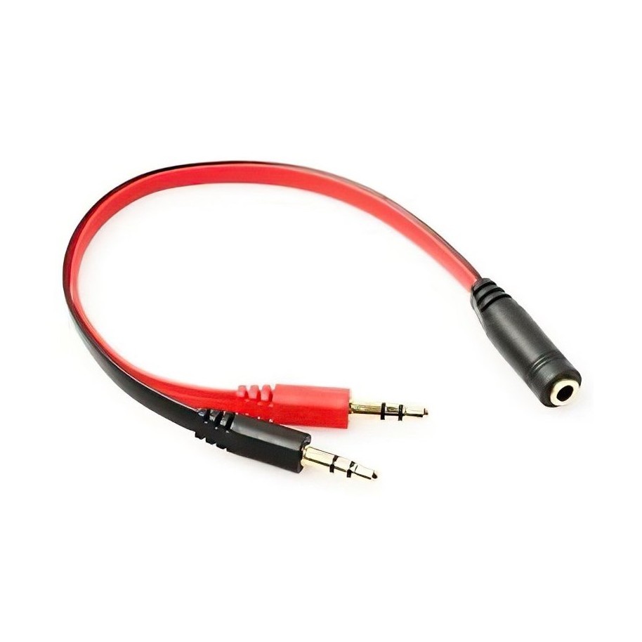 Adaptador Mini Plug Audio/Voz Macho a Mini Plug Hembra