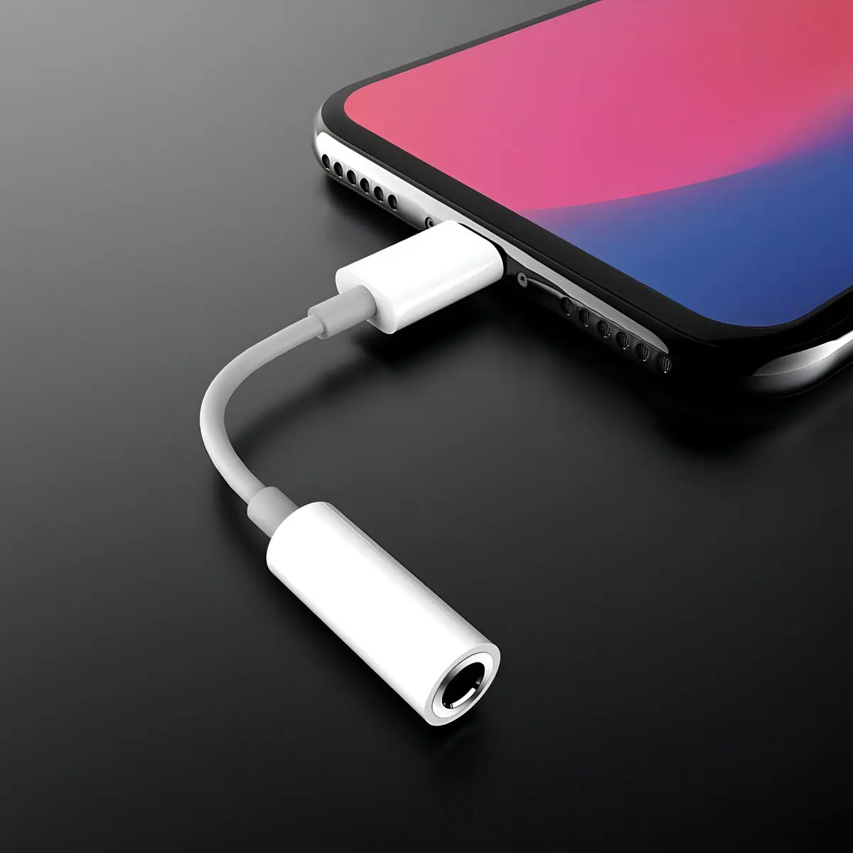 Cable Adaptador Lightning a Jack 3.5mm - Netmak - imagen 2