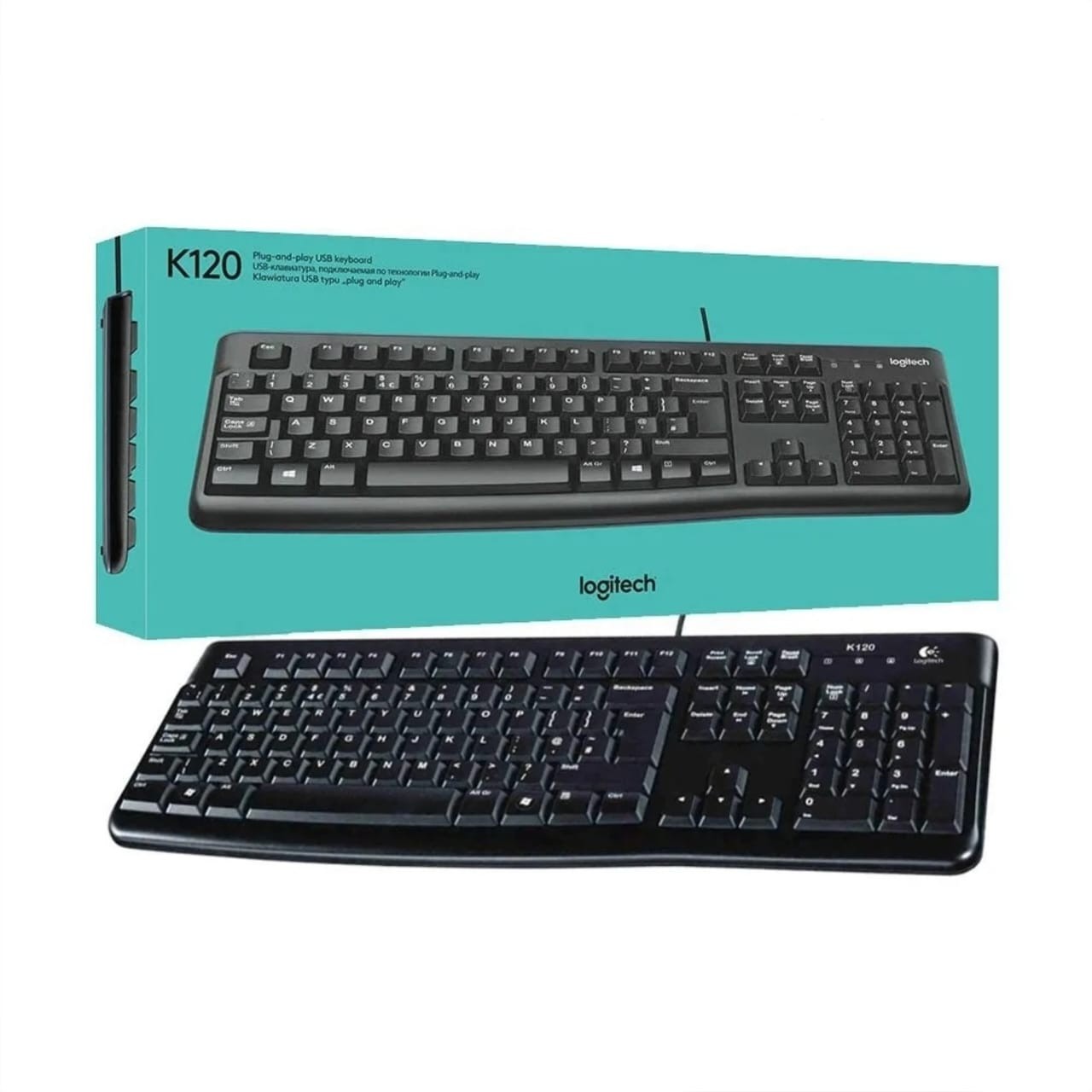 Teclado USB K120 - Logitech Negro