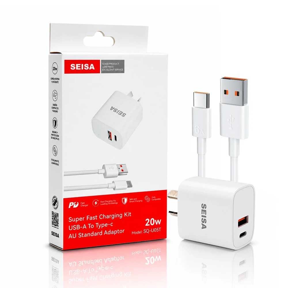 Cargador Celular USB Tipo C 20w - Seisa SQ-U05T