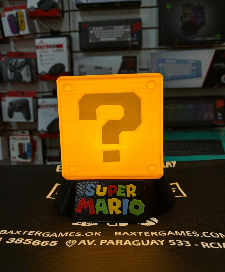 Lámpara de Escritorio - Bloque Misterioso Mario Bros