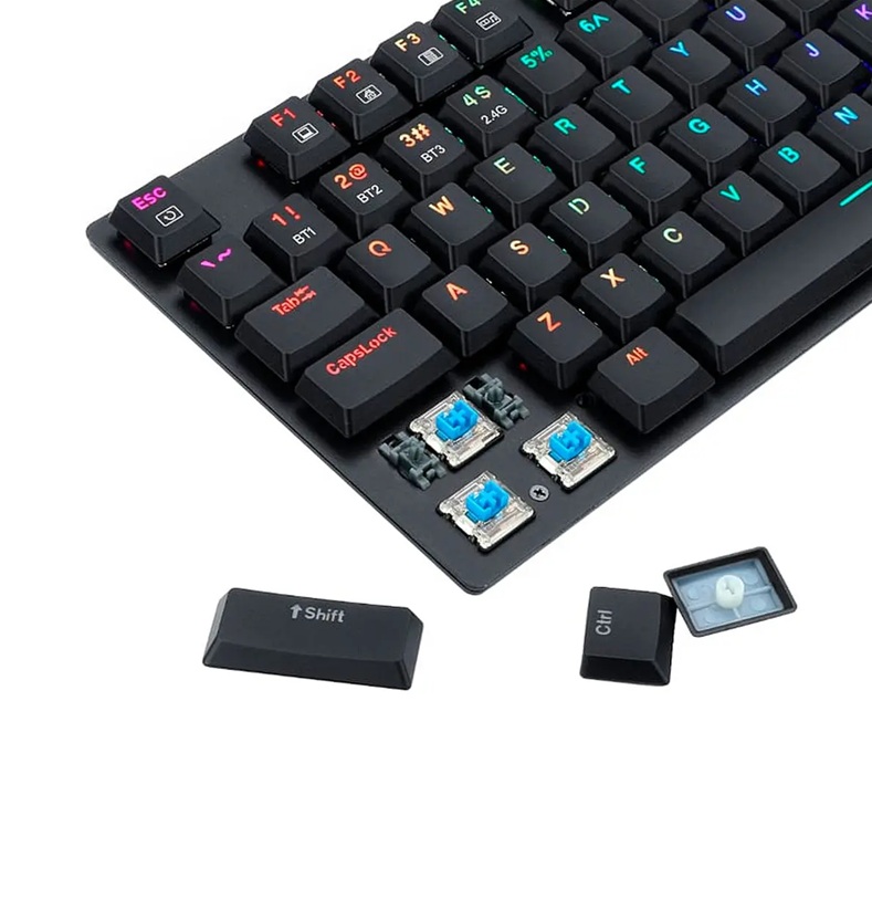 Teclado Inalámbrico REDRAGON Mecánico APS Pro - Switch Azul - imagen 3
