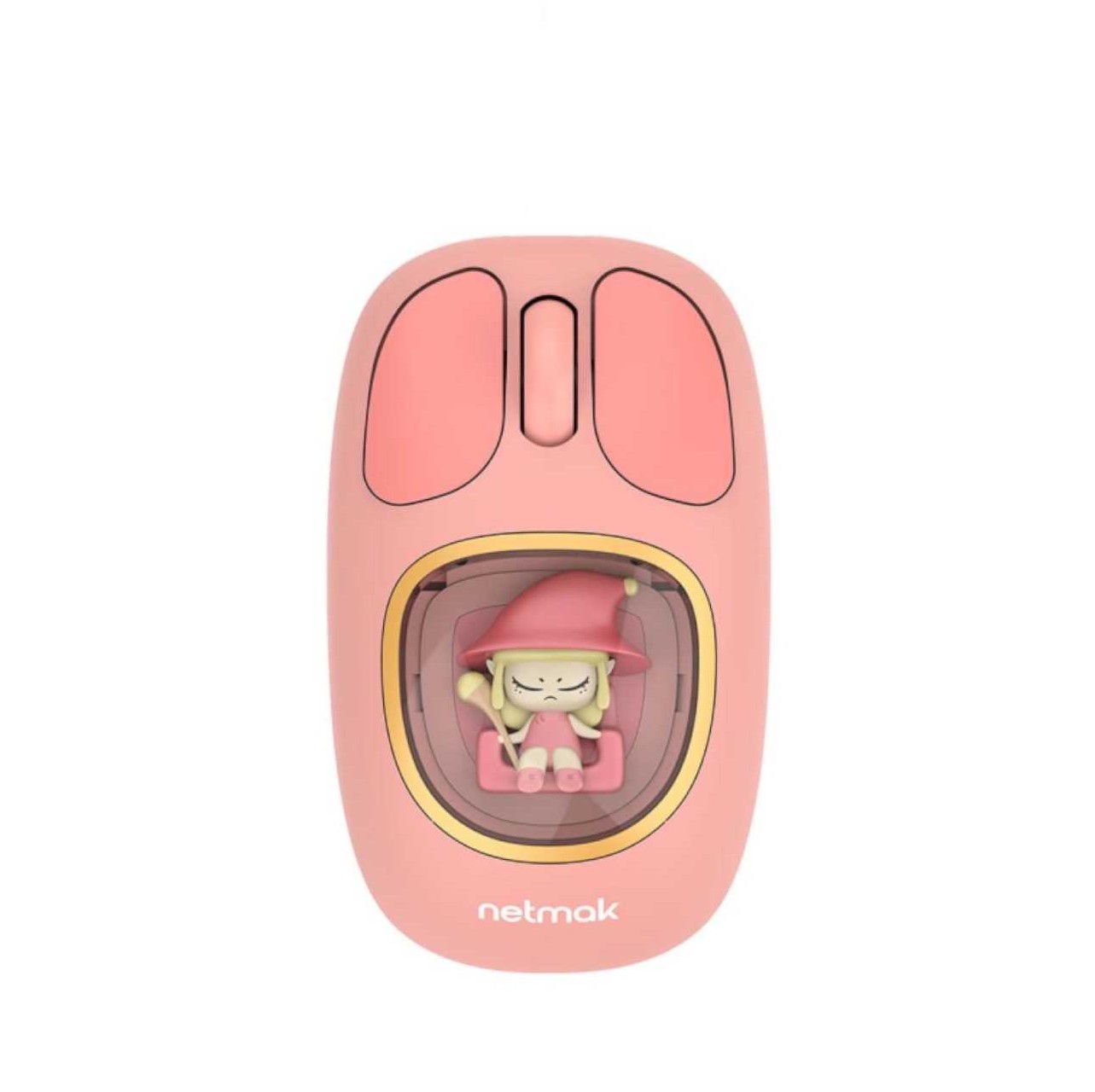 Mouse Inalámbrico NETMAK Kids Rosa - NM-MK01-P