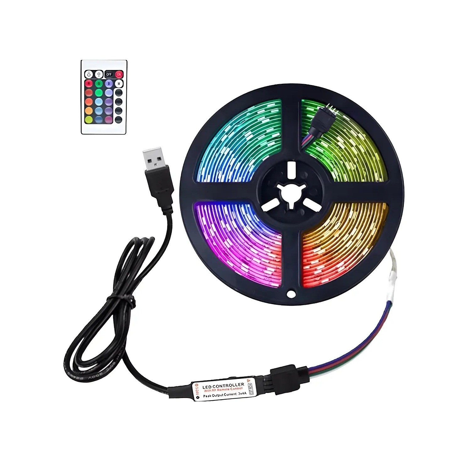 Tira de Luces LED USB RGB 5m 50x50