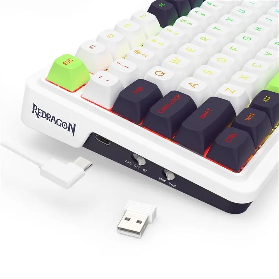 Teclado Mecánico Redragon Eisa Max Inalambrico - SW Mint - imagen 2