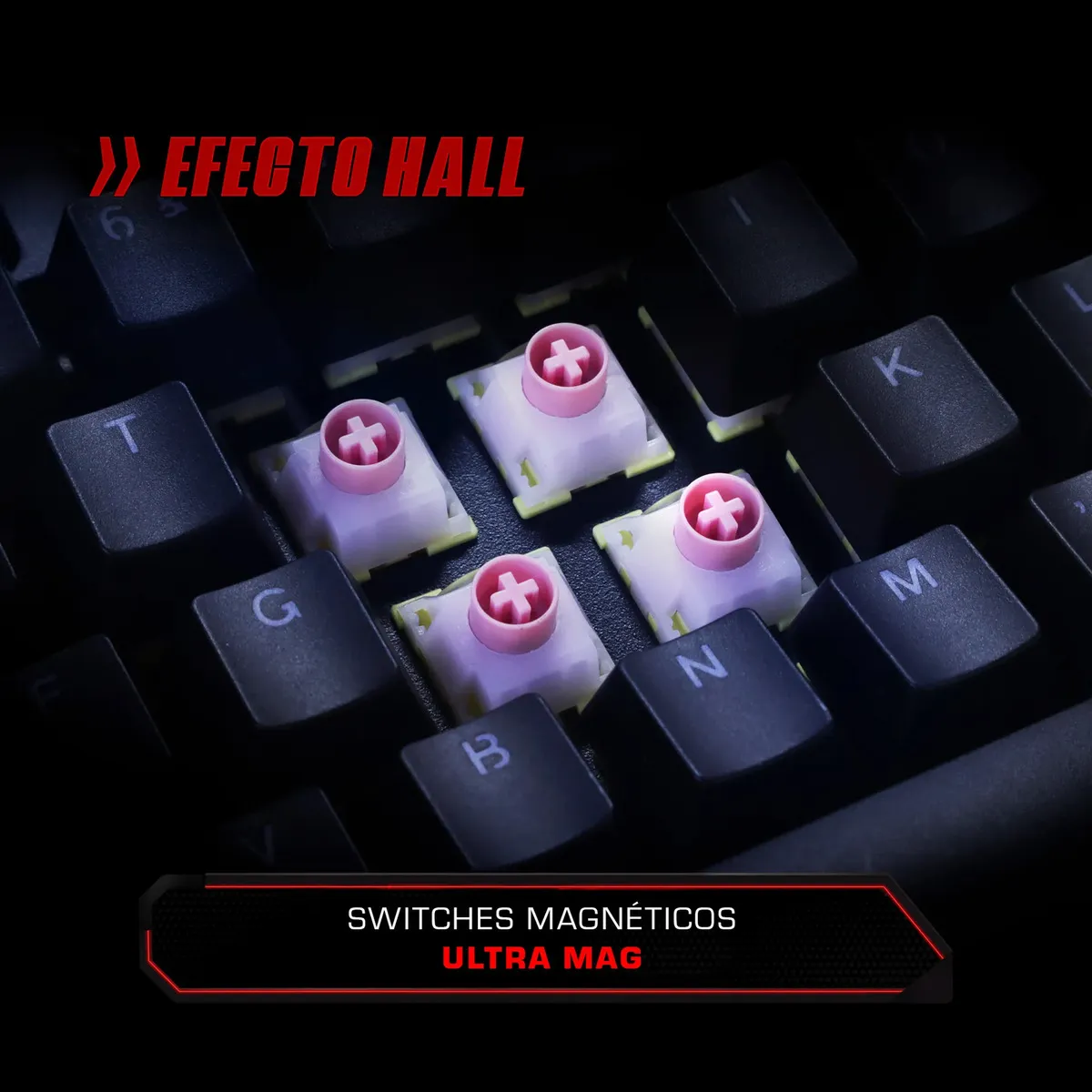 Teclado Magnetico Redragon Kumara RGB - Negro - imagen 2