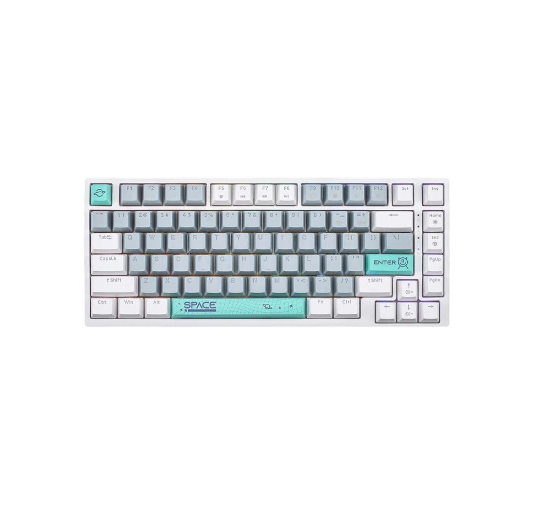Teclado Mecanico Onikuma G52 - Gris/Blanco - Switch Marron