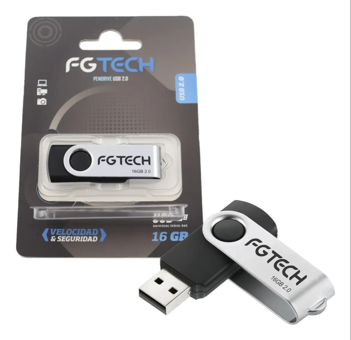 Pendrive 16GB FG Tech 2.0 - Negro