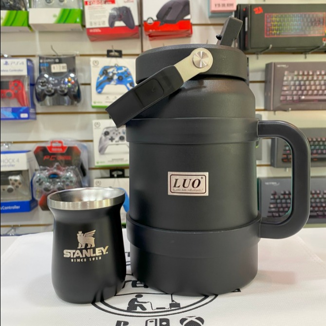 Kit Termolar + Vaso Acero Inoxidable LUO - Negro