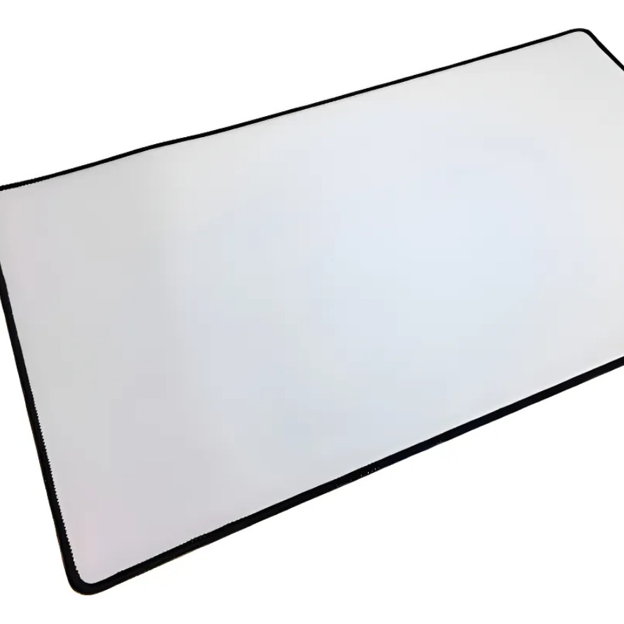 Mouse Pad 90x40cm Blanco con Bordes Negros