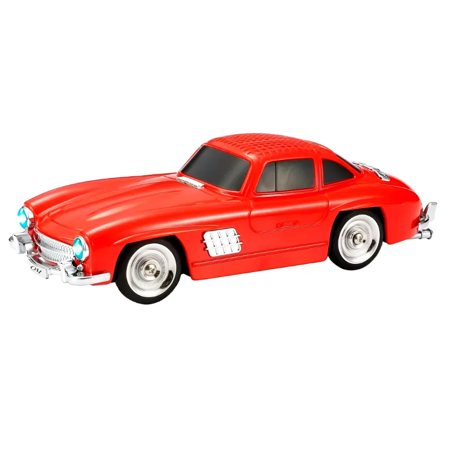 Parlante Radio Auto Vintage Bluetooth OM-300SL ROJO