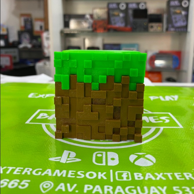 Soporte 3D para Joystick - Minecraft Cubo