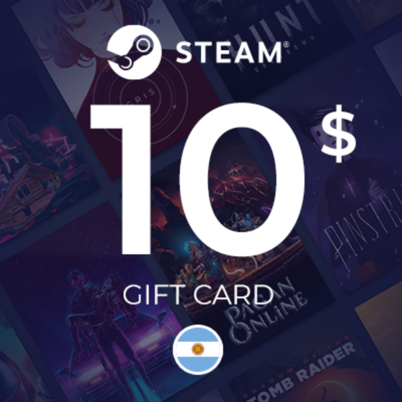 Tarjeta Steam 10 USD - ARG