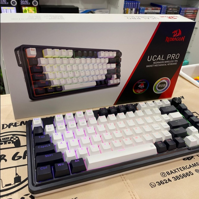 Teclado Mecánico Redragon UCAL PRO RGB - Switch Rojo