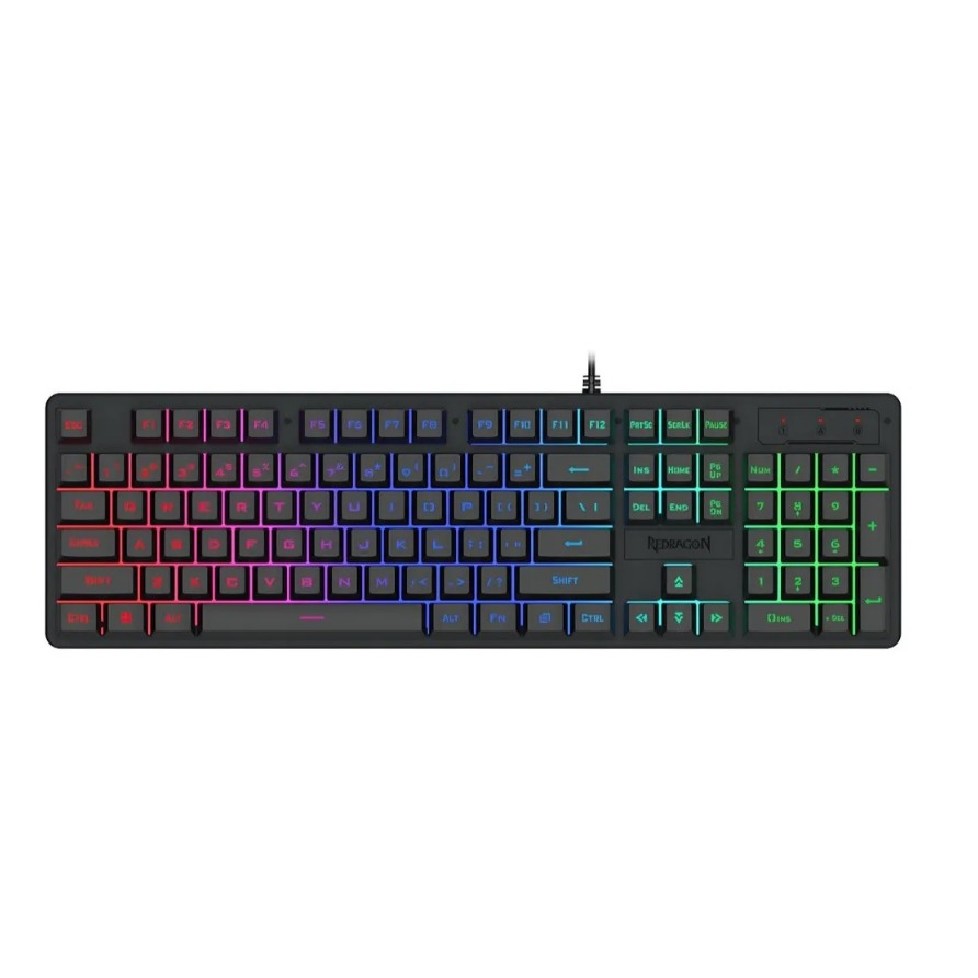 Teclado Membrana Redragon Netherbane RGB - Negro
